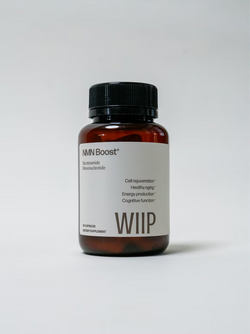 WIIP NMN Boost+ - 500mg NMN per serve, NZ-made longevity supplement, 60 capsules